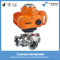 電動(dòng)三通外螺紋球閥